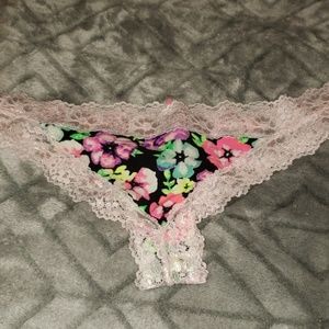 Victoria's secret pink lace panty
